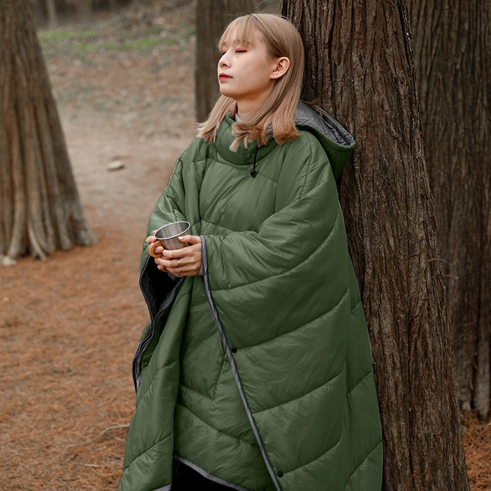 Winter Wearable Sleeping Bag Poncho